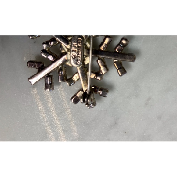 Vintage Signed Original Eisenberg ICE Snowflake Brooch - Picture 4 of 4